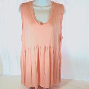 PINKMSTYLE Women's Plus Size Sleeveless Top Size XL